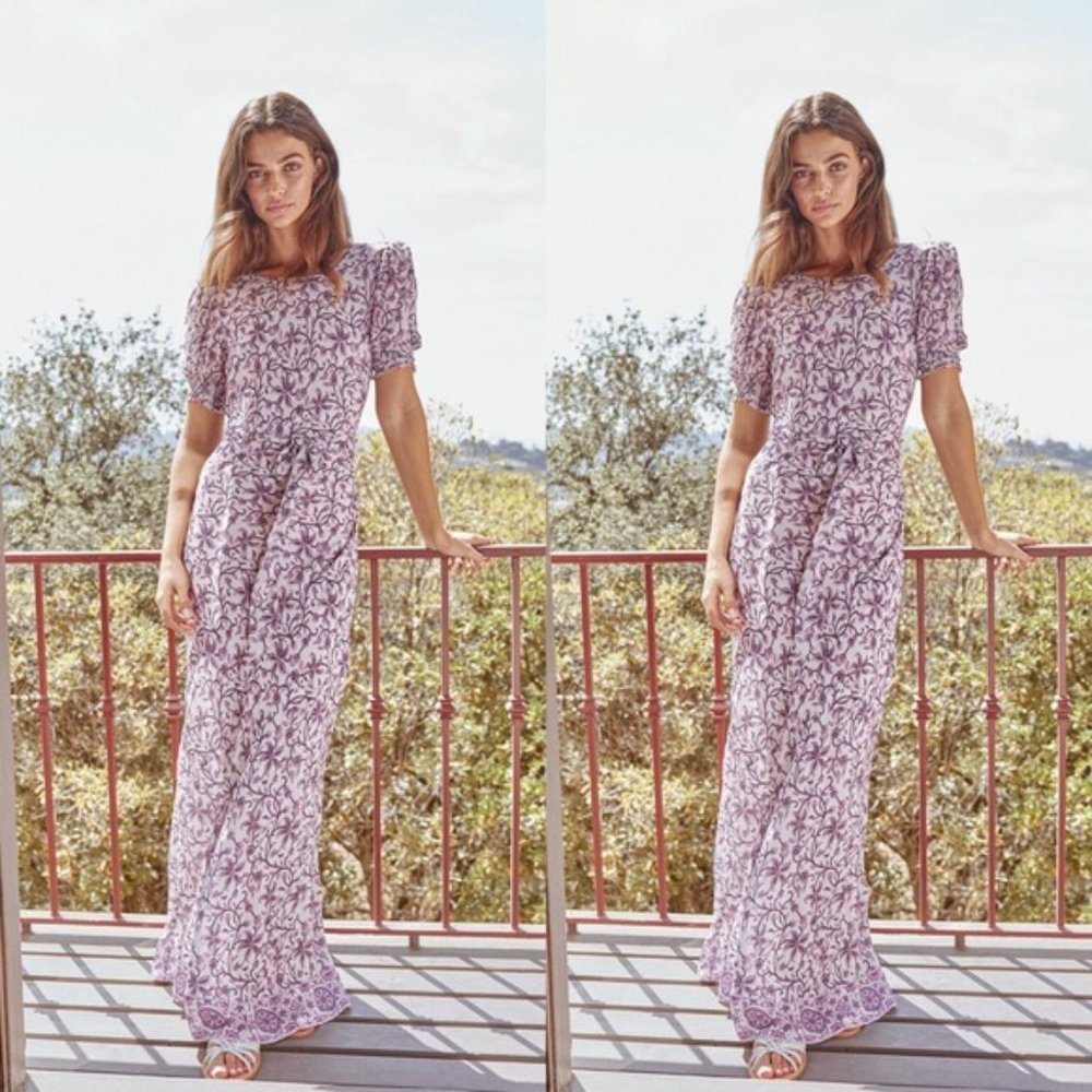 Saylor Ryland Dress - Size M - Purple/Pink
